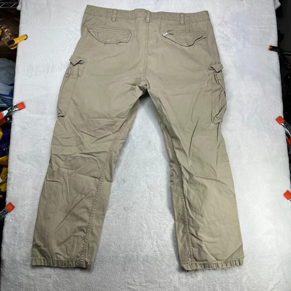 Levi's Cargo Loose‎ Fit Pants Men's Beige Straight Leg Pockets Outdoor - 42X29